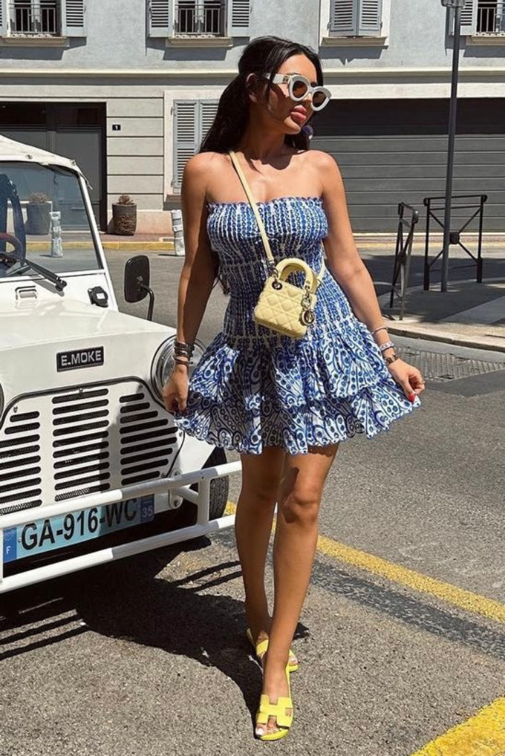 Aurora - Ruffle Mini Dress Olivia The Label