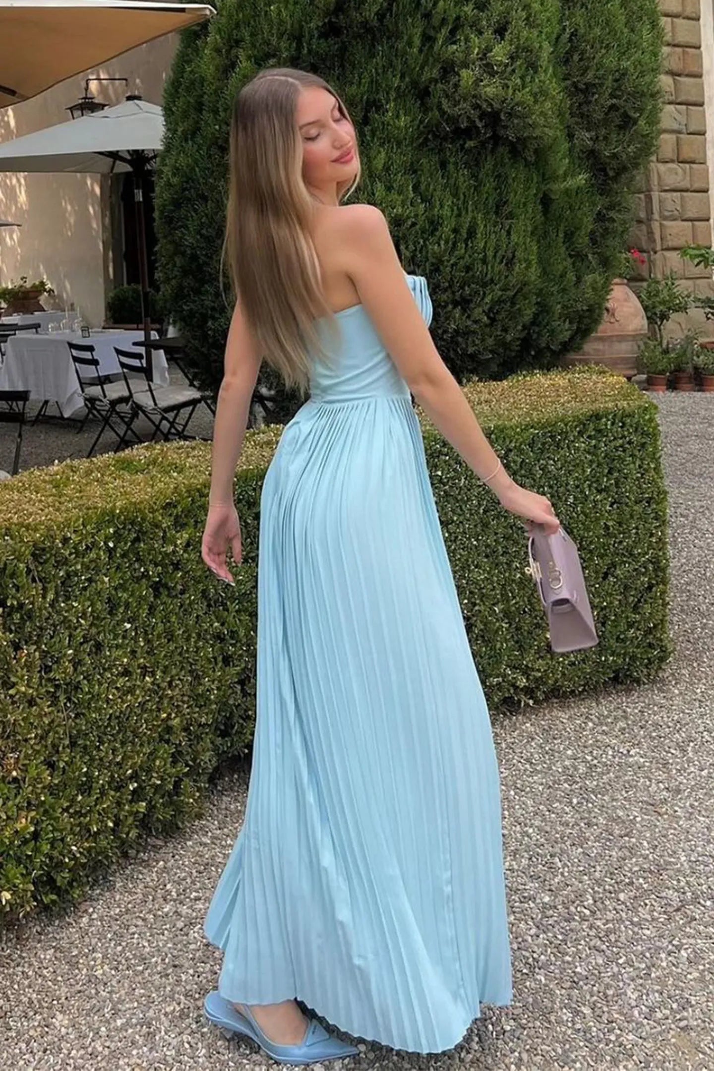 Evie -Strapless Maxi Dress Olivia The Label