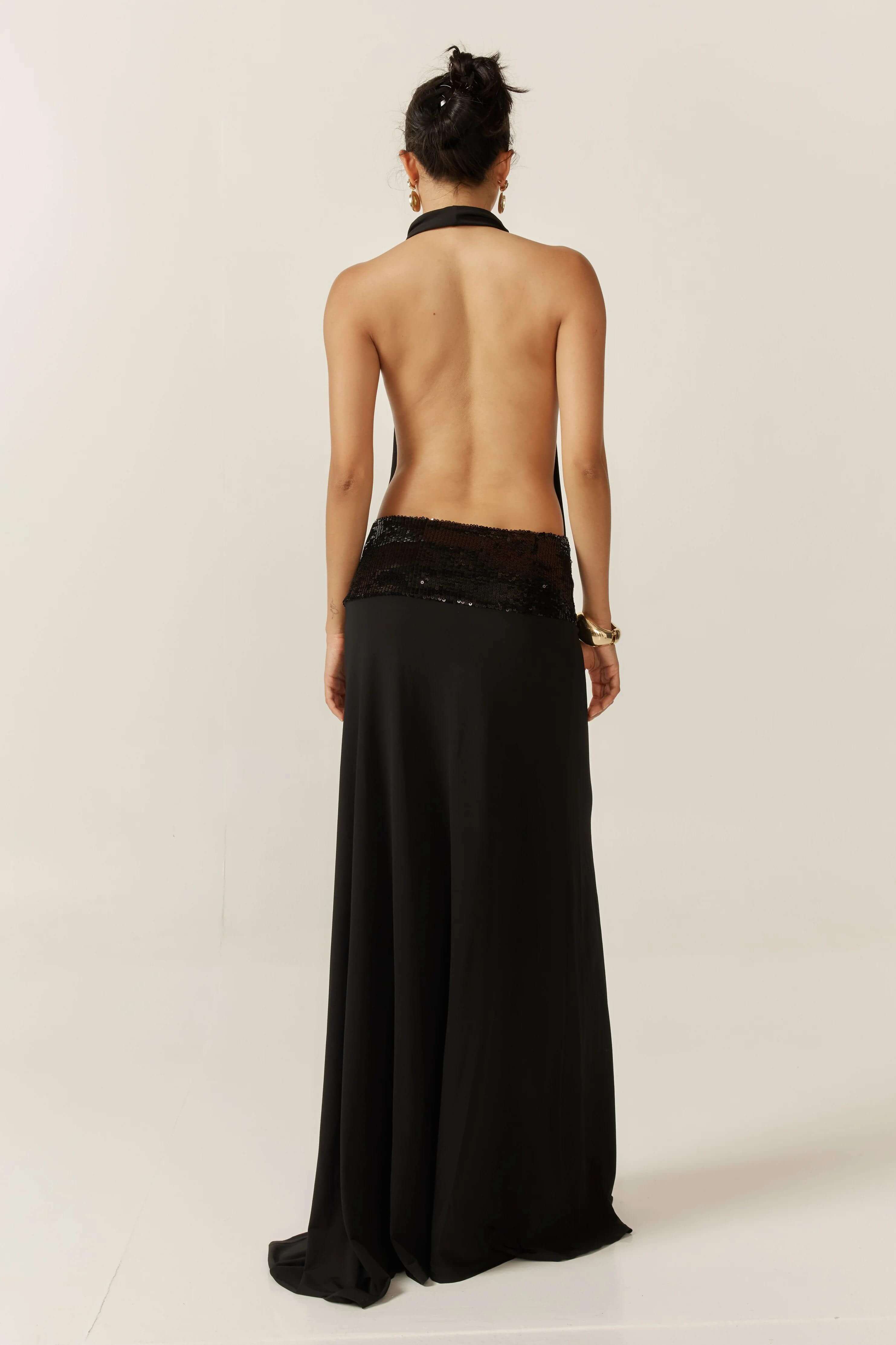 Arden Halter Backless Gown Olivia The Label
