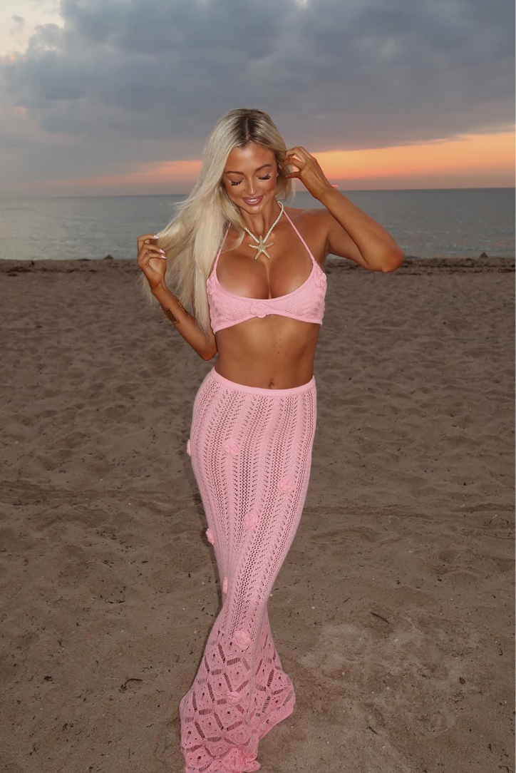 Giselle - Elegant Crochet Maxi Skirt Set Olivia The Label