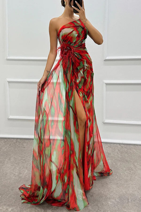 Heidi - Vibrant Maxi Dress Olivia The Label Red XS