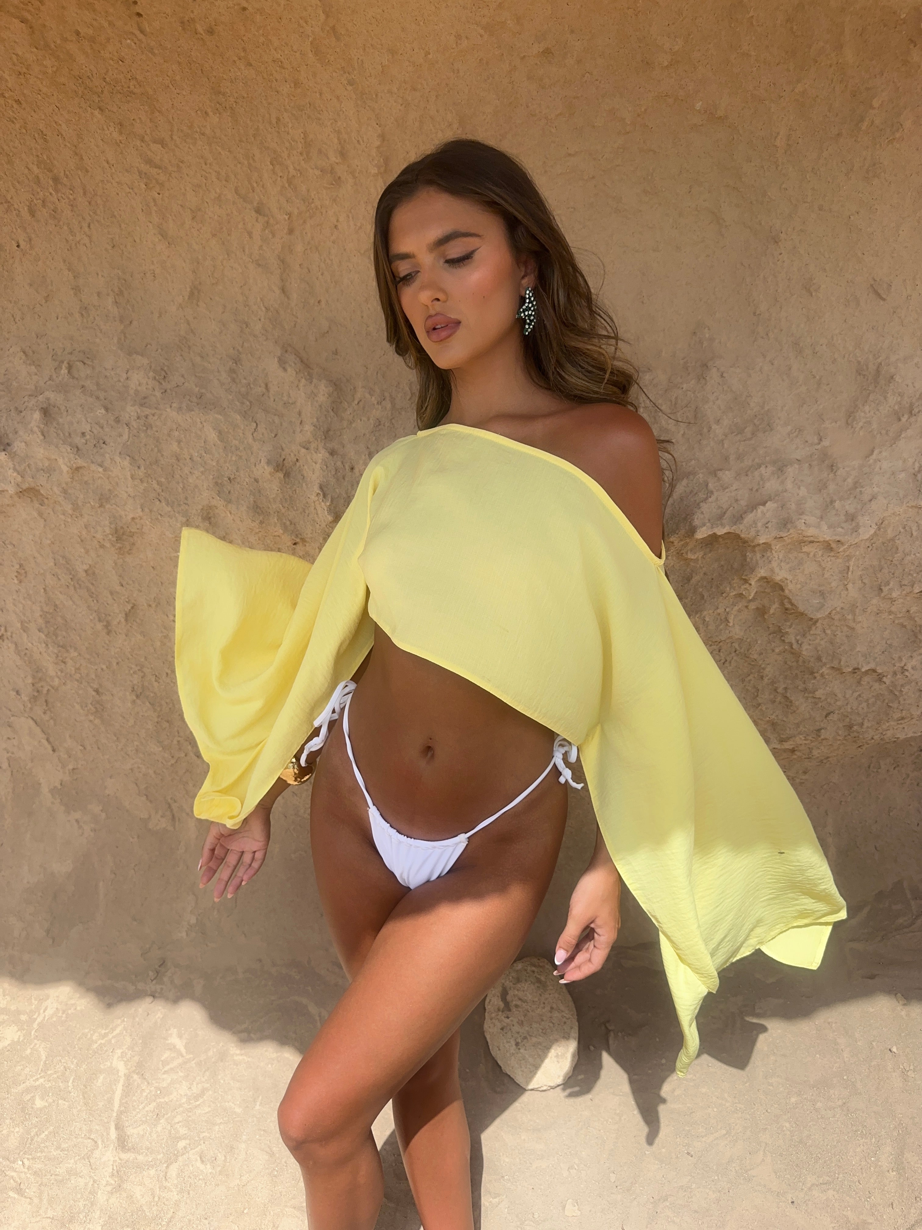 Kenzie - Lemon Sarong Set Olivia The Label