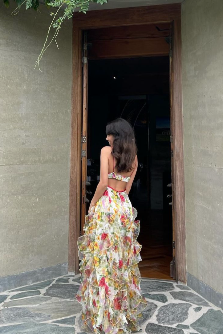 Saskia - Ruffle Maxi Dress Olivia The Label