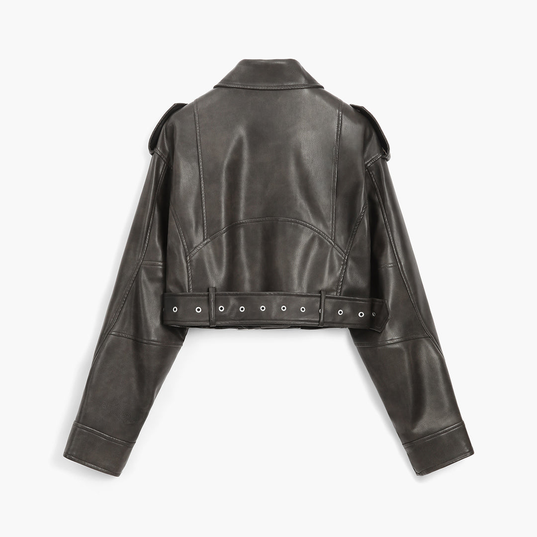 Amiah Jacket PU Leather Jackets Olivia The Label