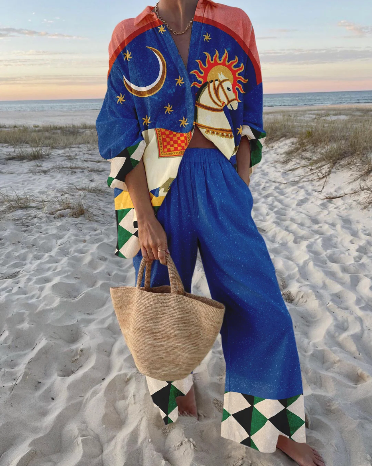 Edwina Set Set Olivia The Label Blue XS