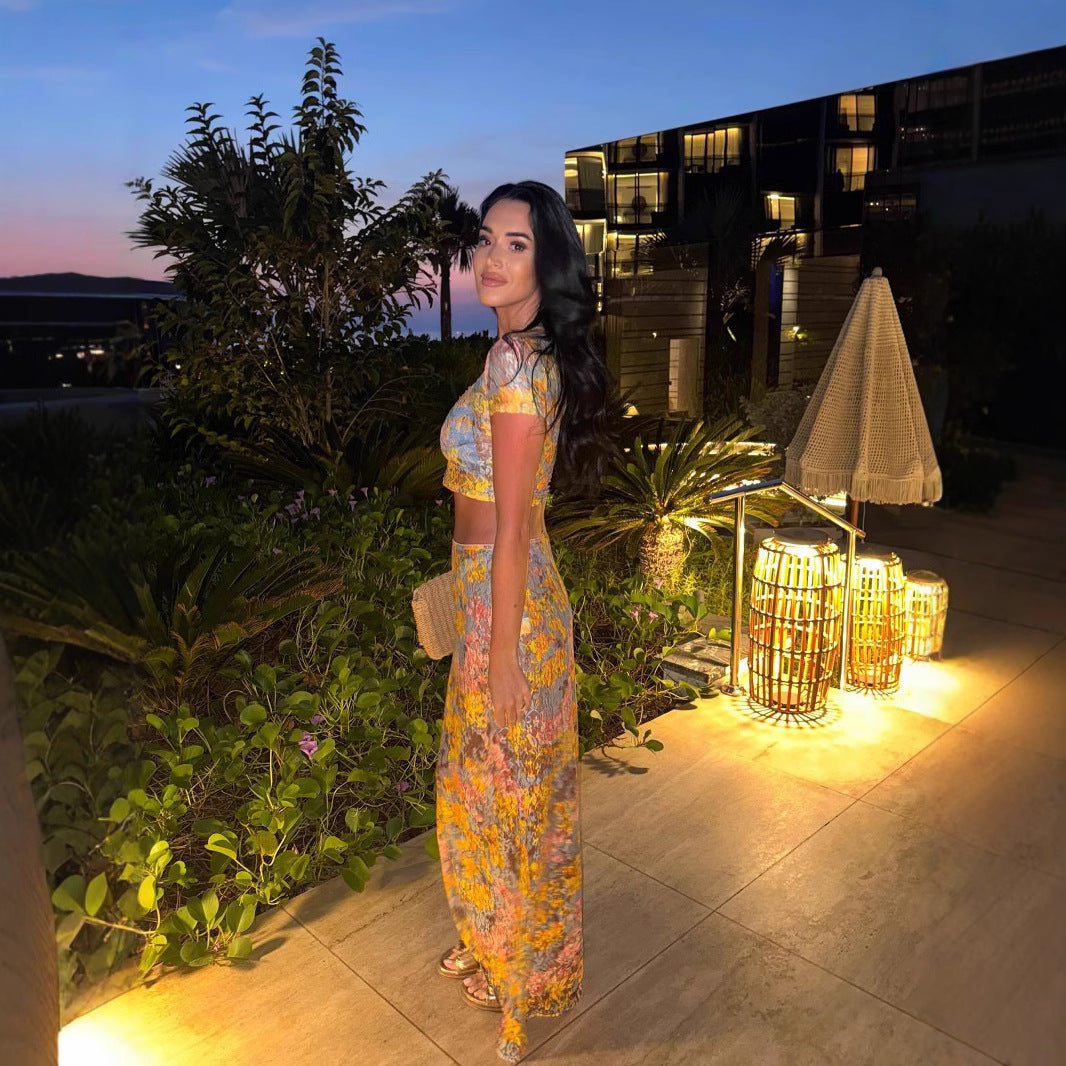 Shellrose - Floral Print Two Piece Set Olivia The Label