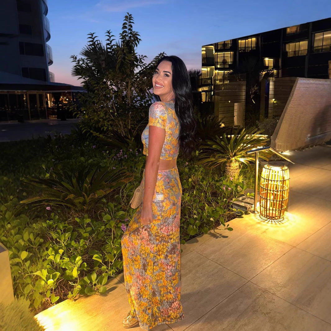 Shellrose - Floral Print Two Piece Set Olivia The Label