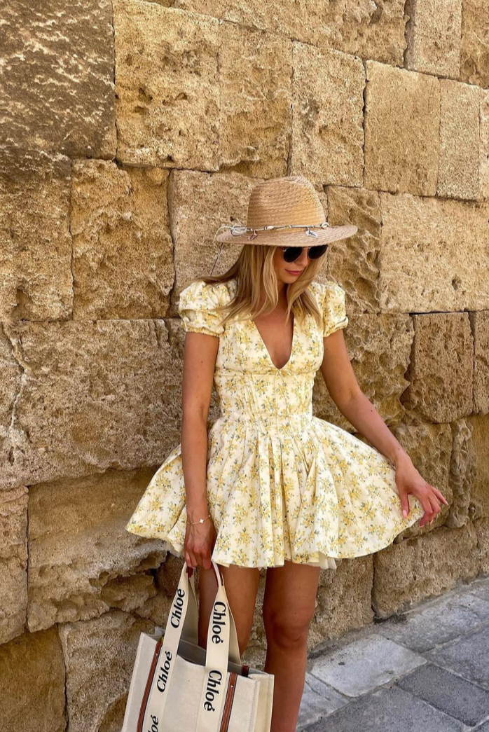 Gigi - Floral Mini Dress Olivia The Label