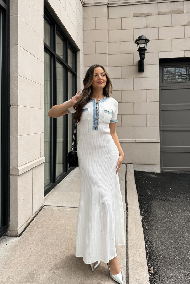 Kenzie - Buttoned Maxi Dress Olivia The Label