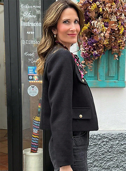 Megan - Vintage Cropped Jacket Olivia The Label