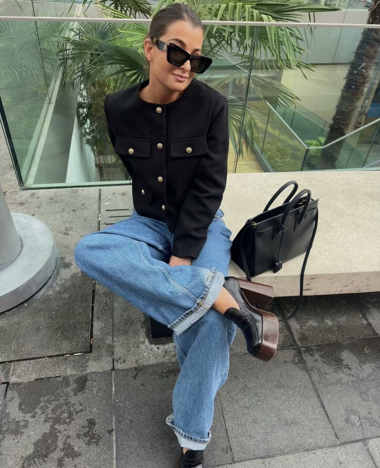 Megan - Vintage Cropped Jacket Olivia The Label