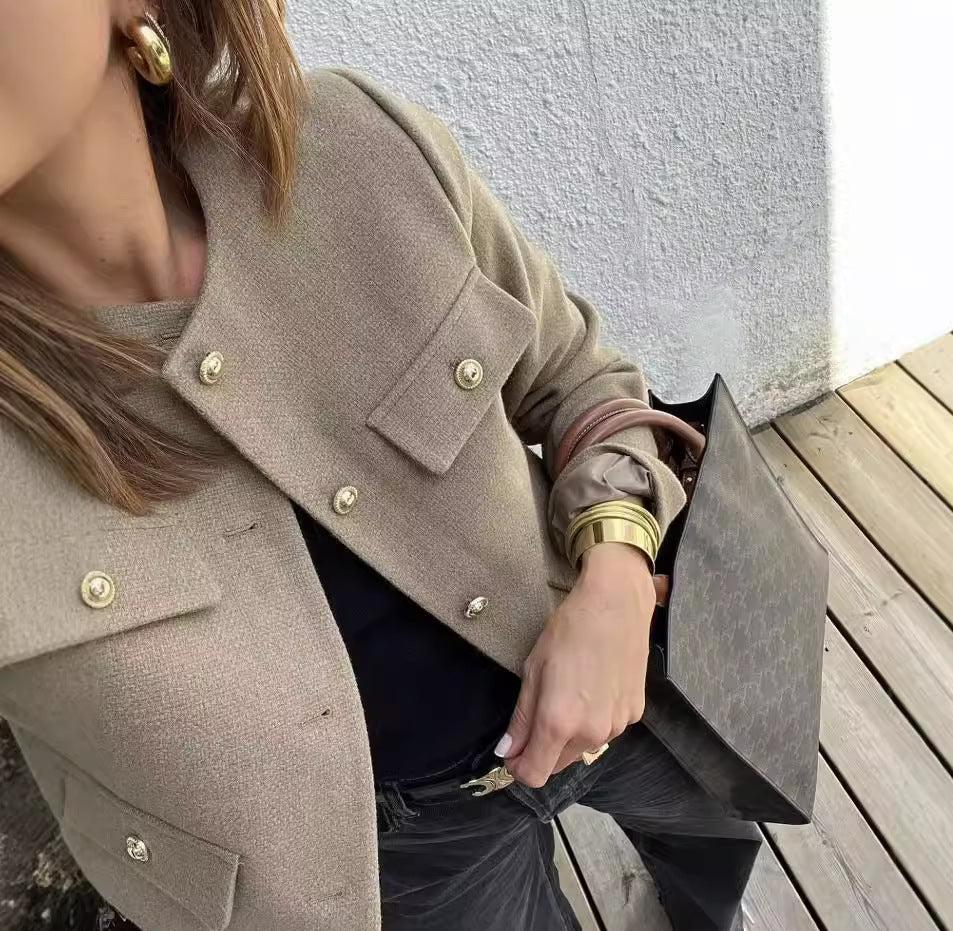 Megan - Vintage Cropped Jacket Olivia The Label