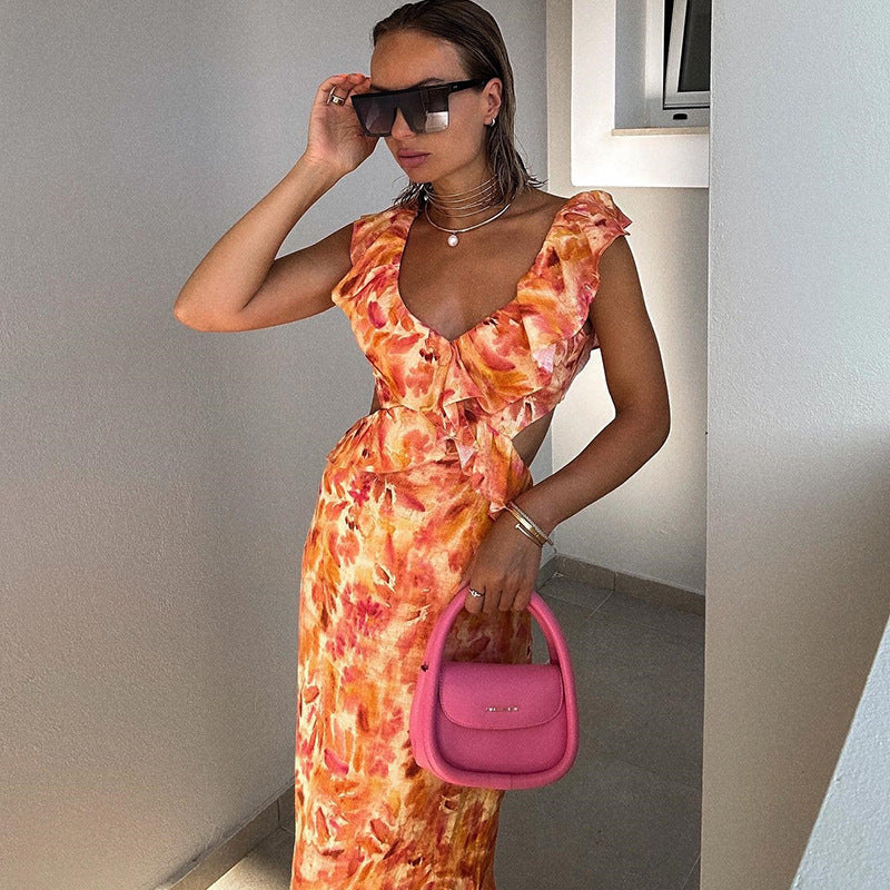 Tiarna - Ruffles Maxi Dress Olivia The Label