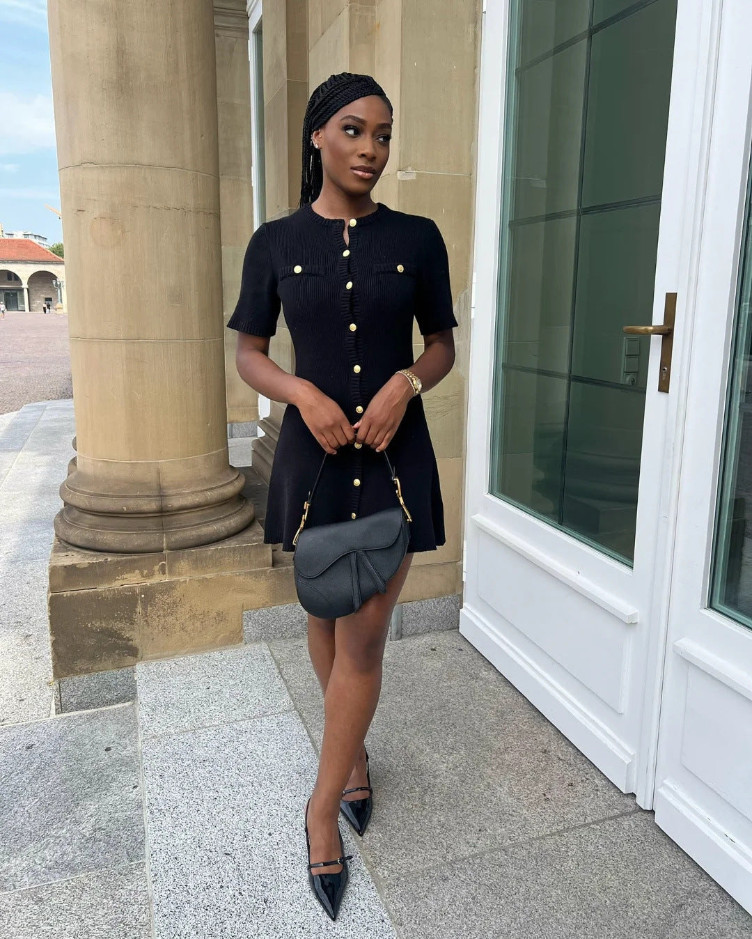 Zinnia - Knitted Mini Dress Olivia The Label