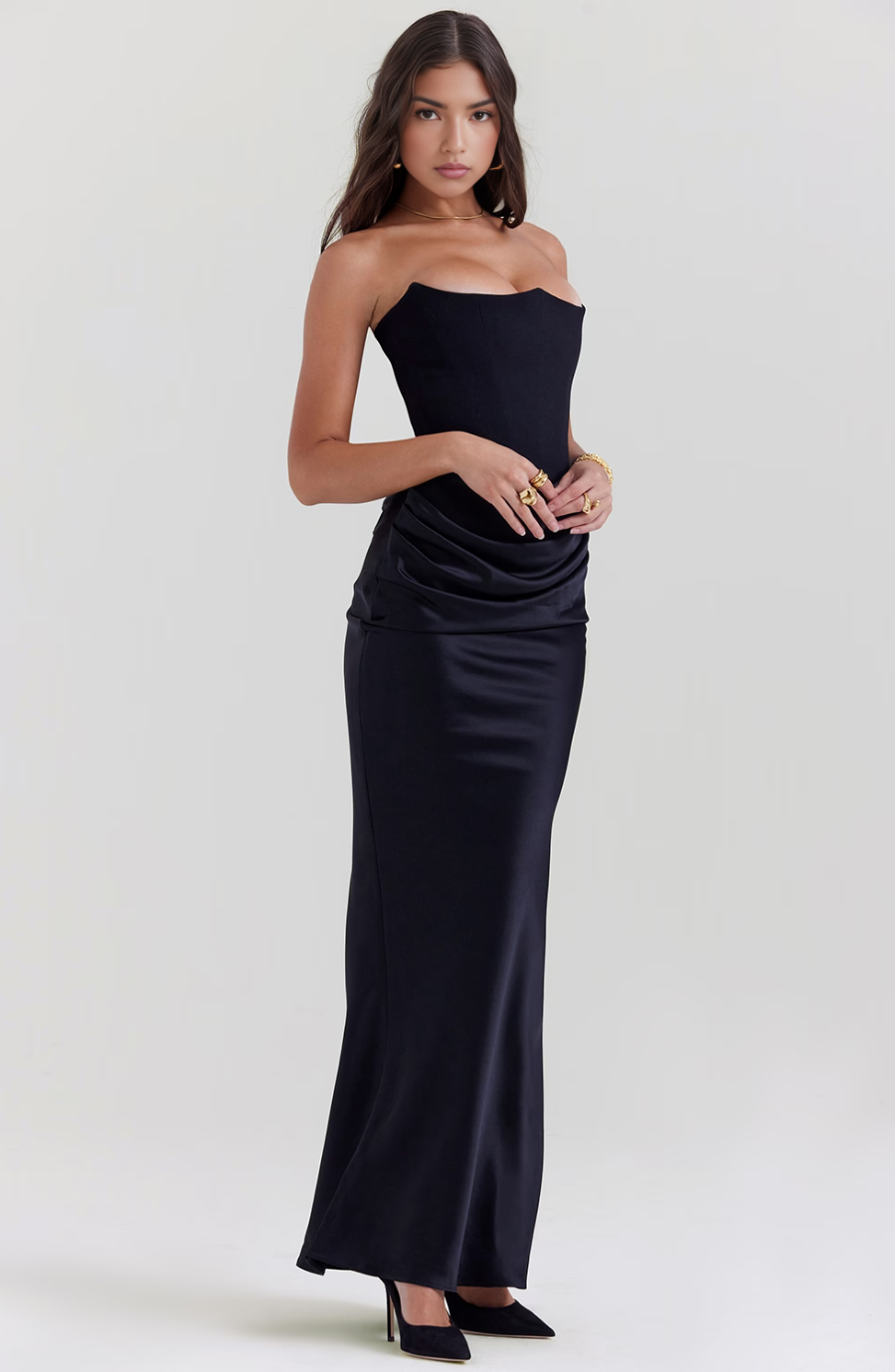 Chloe - Strapless Maxi Dress Olivia The Label