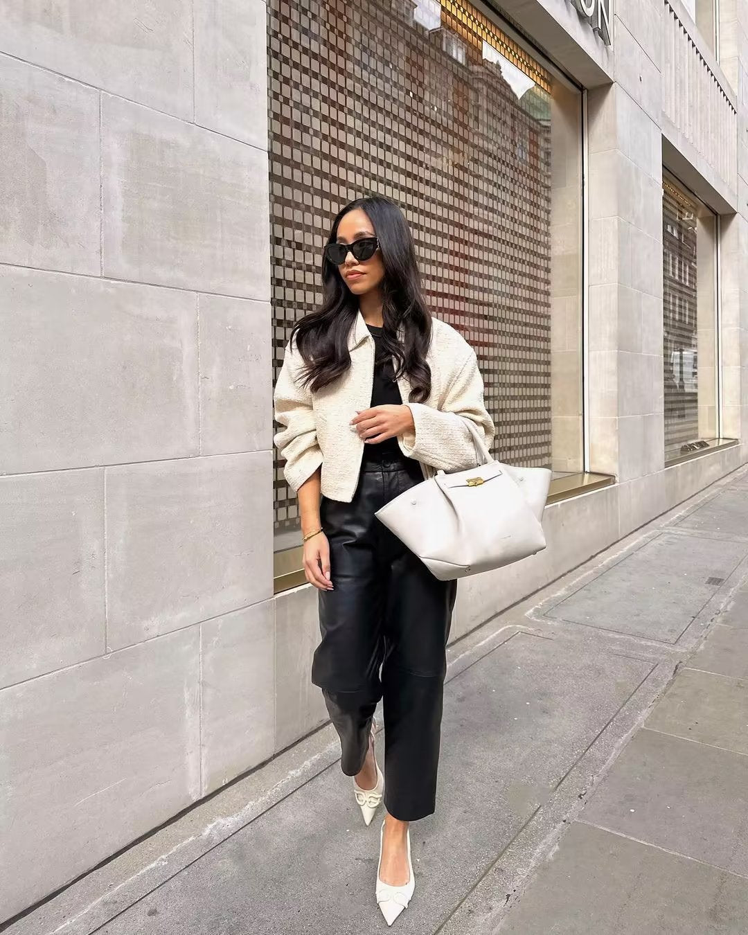 Yindi - Elegant Boucle Jacket Olivia The Label