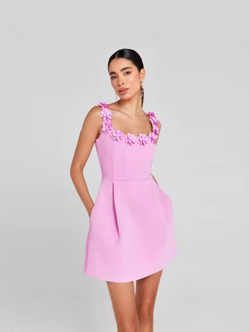 Josephine - Sleeveless Mini Dress Olivia The Label Pink XS
