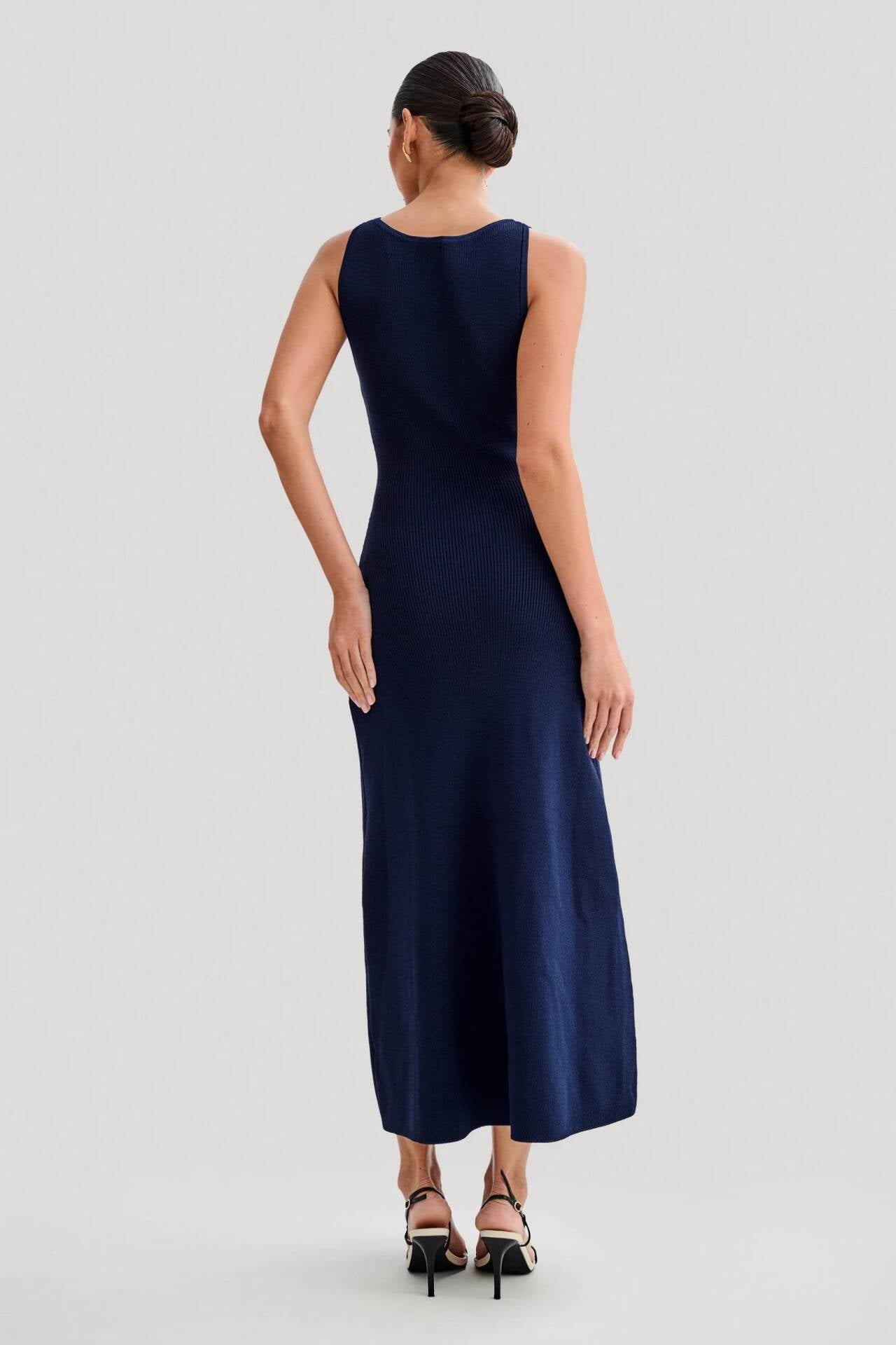Fiona - Knit Sleeveless Maxi Dress Olivia The Label