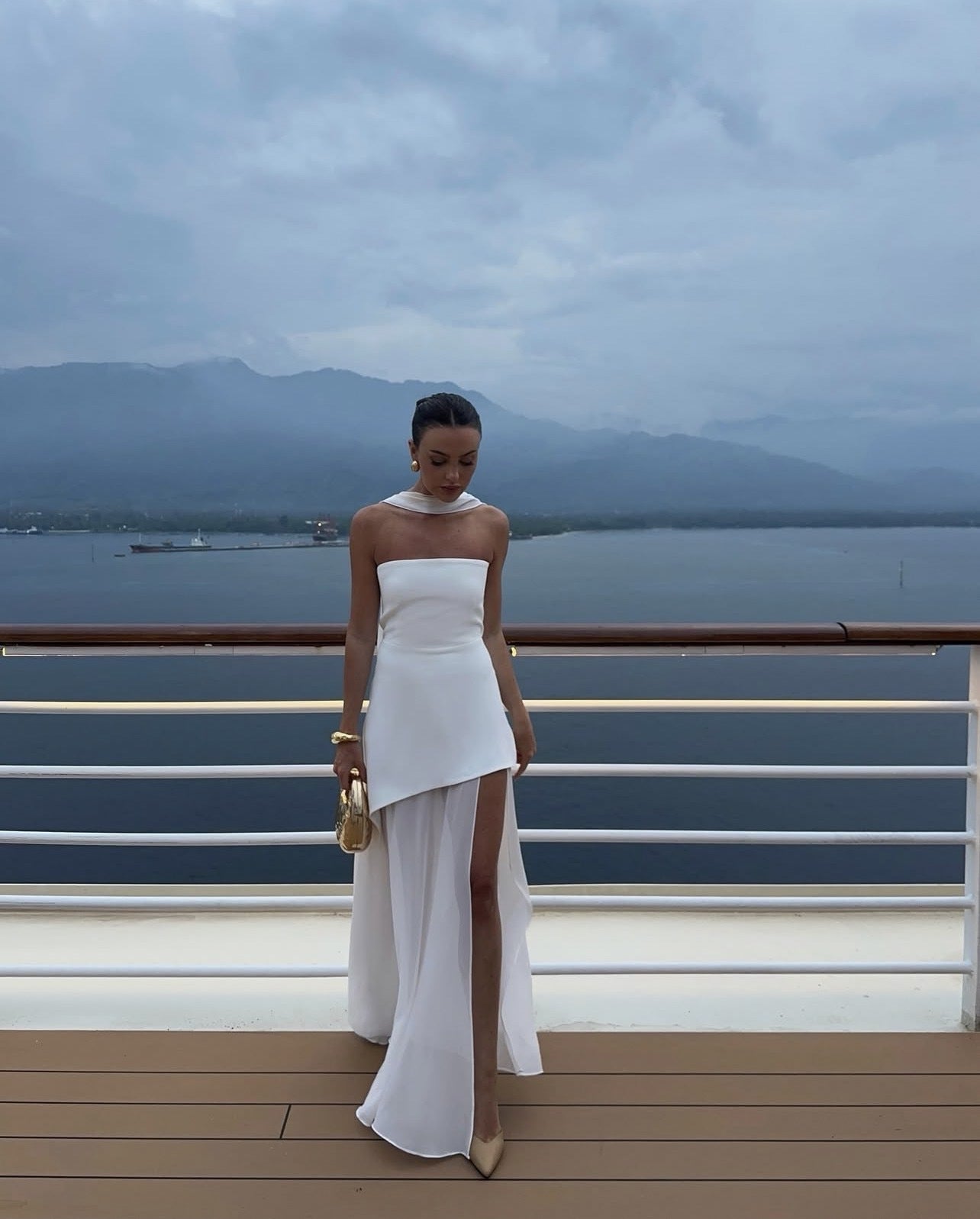 Matilda - Asymmetrical Maxi Dress Olivia The Label