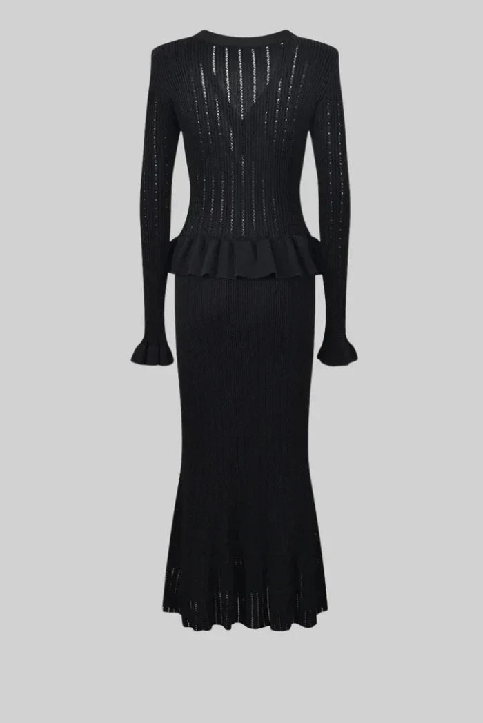 Lara - V-Neck Knitted Set Olivia The Label