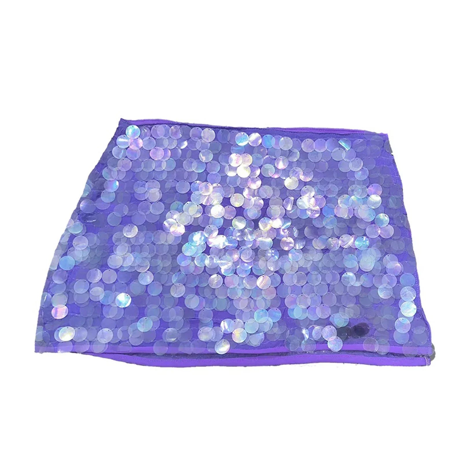 Vienna - Glitter Sequin Mini Skirt Olivia The Label Purple XS