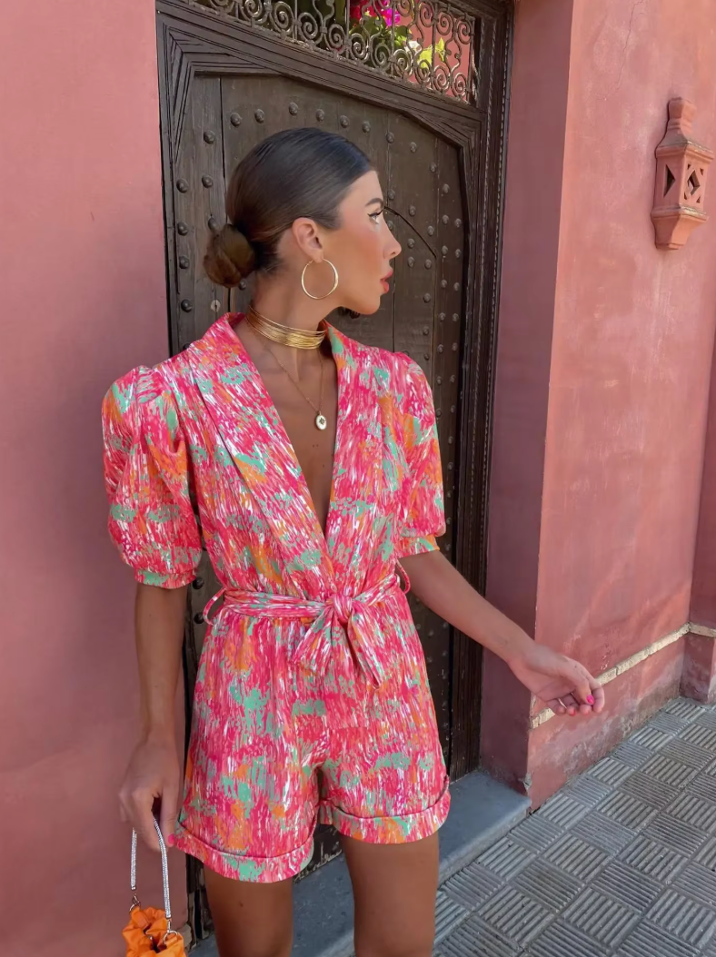 Jorja - Trendy Playsuit Olivia The Label Pink XS