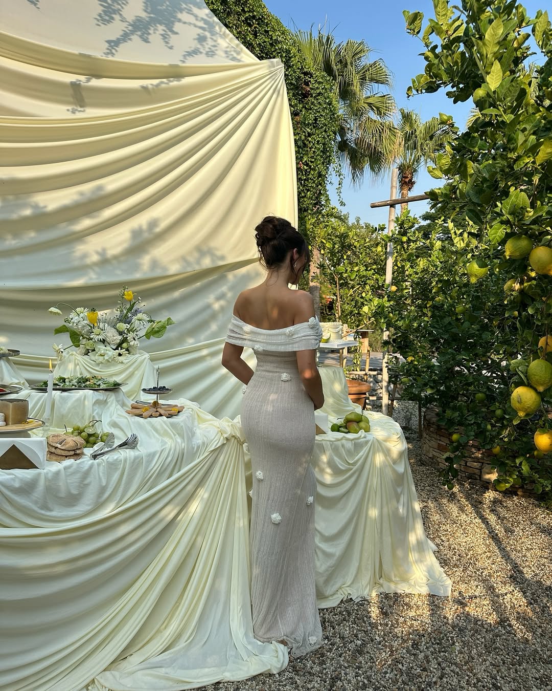 Yindi - Maternity Off-Shoulder Maxi Dress Olivia The Label