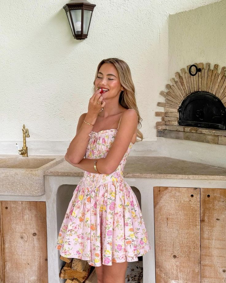 Tilly - Floral Corset Mini Dress Olivia The Label