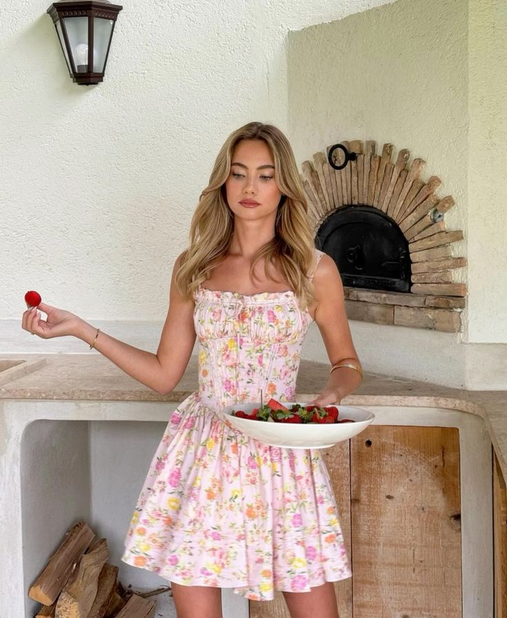 Tilly - Floral Corset Mini Dress Olivia The Label