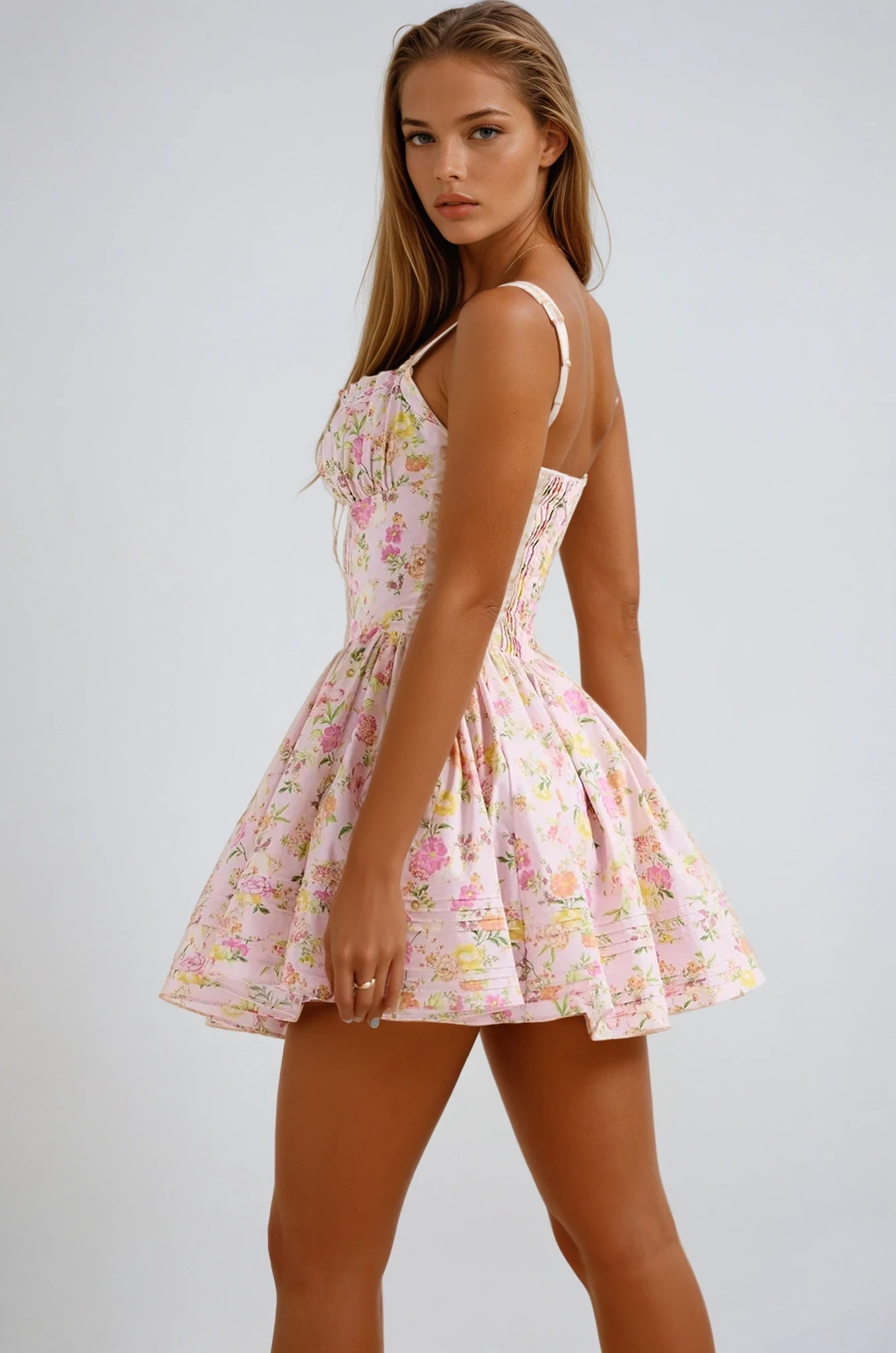 Tilly - Floral Corset Mini Dress Olivia The Label