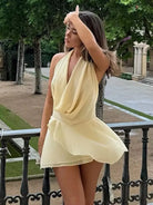 Mirabel - Halter Backless Mini Dress Olivia The Label