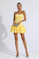 Anya - Ruffle Mini Dress Olivia The Label