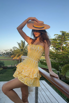 Anya - Ruffle Mini Dress Olivia The Label