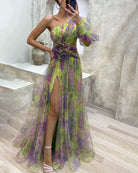 Ayla - Elegant Split Midi Dress Olivia The Label