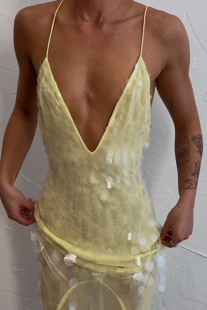 Maelis - V-Neck Sleeveless Maxi Dress Olivia The Label