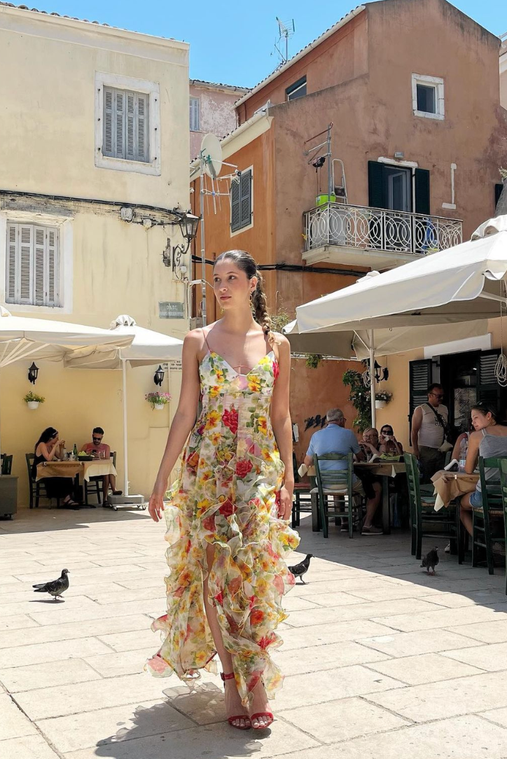 Saskia - Ruffle Maxi Dress Olivia The Label