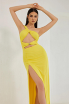 Saffron - One Shoulder Maxi Dress Olivia The Label