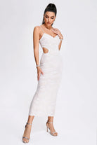 Seren - Pearl Sequin Midi Dress Olivia The Label