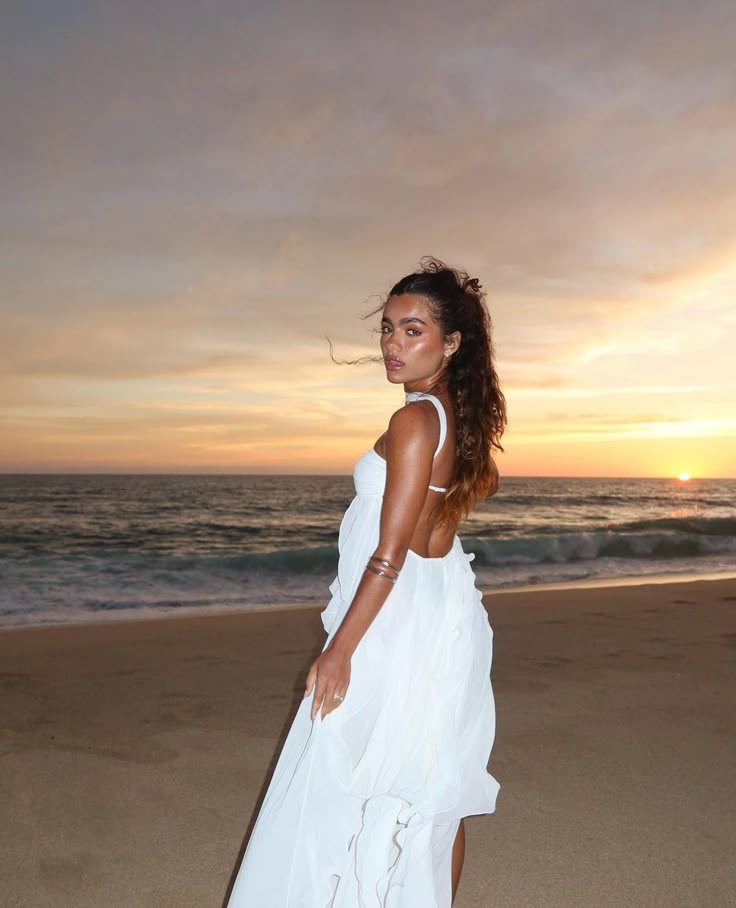 Camille - Ruffle Strapless Maxi Dress Olivia The Label