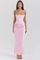 Chloe - Strapless Maxi Dress Olivia The Label Pink XS
