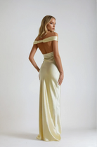 Annabelle - Satin Backless Maxi Dress Olivia The Label