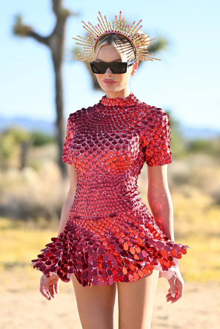 Naysa - High Neck Mini Dress Olivia The Label