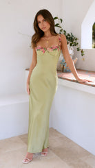Olivia - Elegant Maxi Dress Olivia The Label Apple Green XS