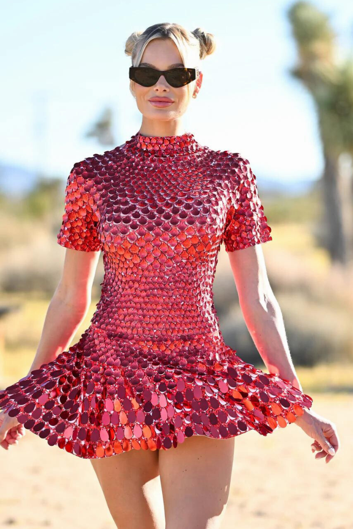 Naysa - High Neck Mini Dress Olivia The Label