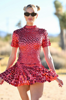 Naysa - High Neck Mini Dress Olivia The Label