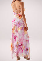 Maisie - Floral Ruffle Maxi Dress Olivia The Label
