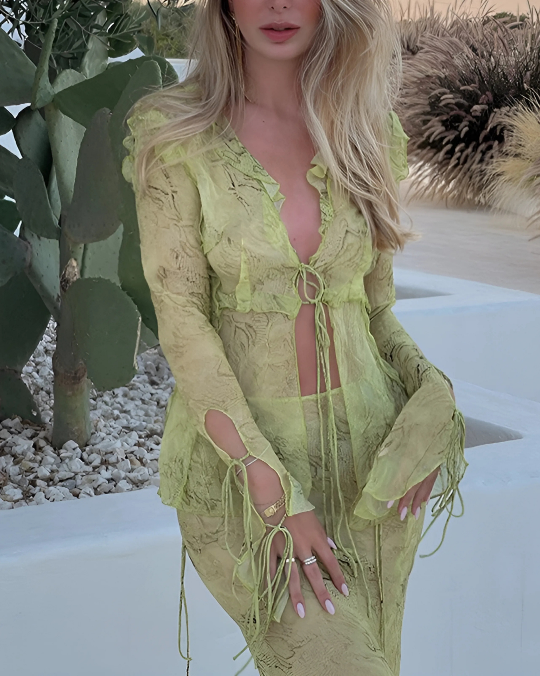 Aysha - Flowing Maxi Skirt Set Olivia The Label