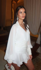 Leilani - Lantern Sleeve Mini Dress Olivia The Label