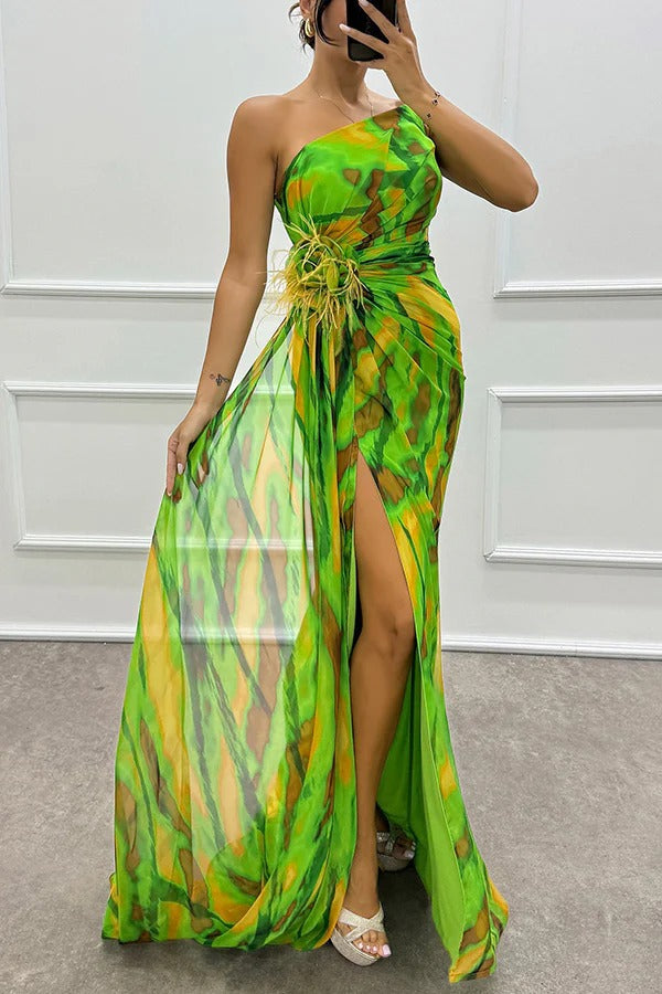 Heidi - Vibrant Maxi Dress Olivia The Label Green XS