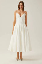 Lorelei - Corset Midi Dress Olivia The Label Ivory XS